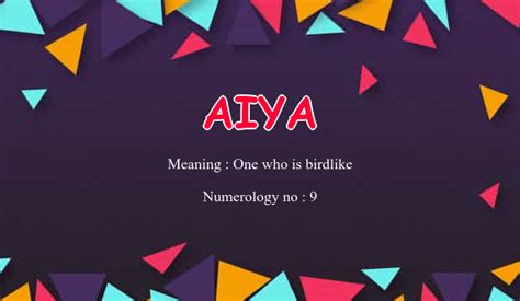 aiya meaning.